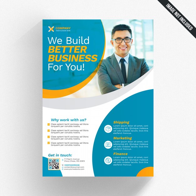 Download Mockup di brochure aziendale con immagine | PSD Premium