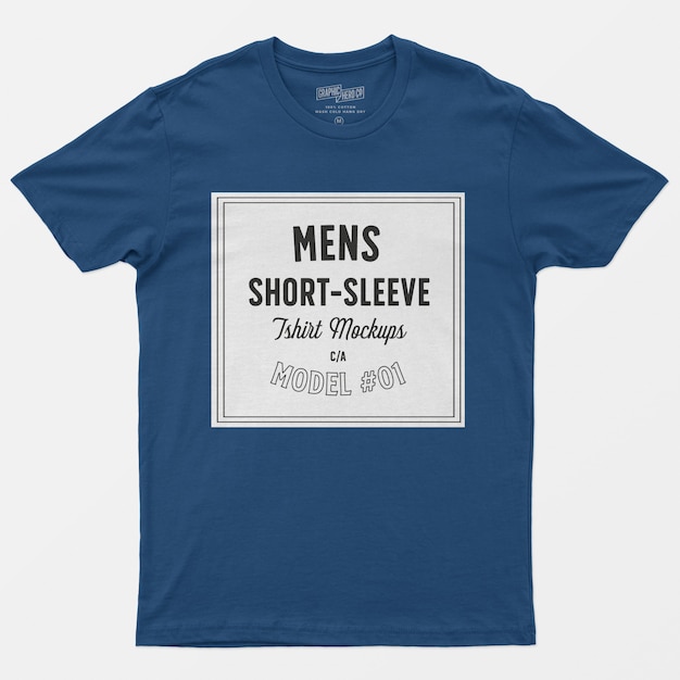 Download Mockup di t-shirt da uomo a manica corta | PSD Gratis