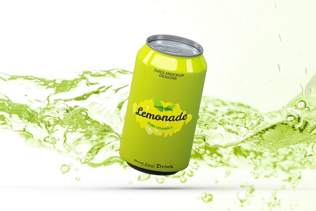 Download Mockup de lata de refresco | Archivo PSD Gratis