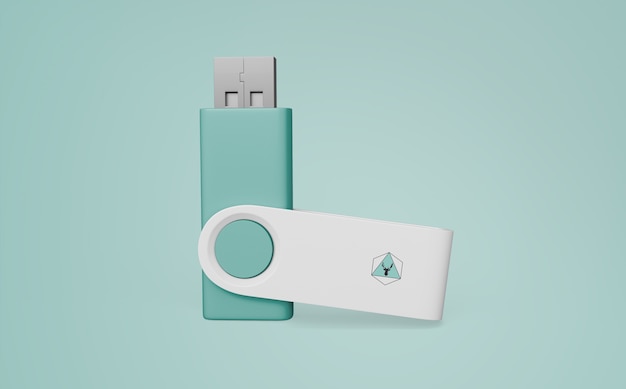 Download Mockup de pen drive para merchandising | Archivo PSD Premium