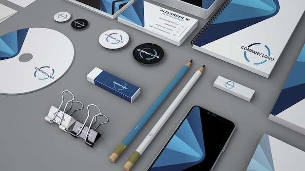 Download Mockup stationery de cerca | Archivo PSD Gratis