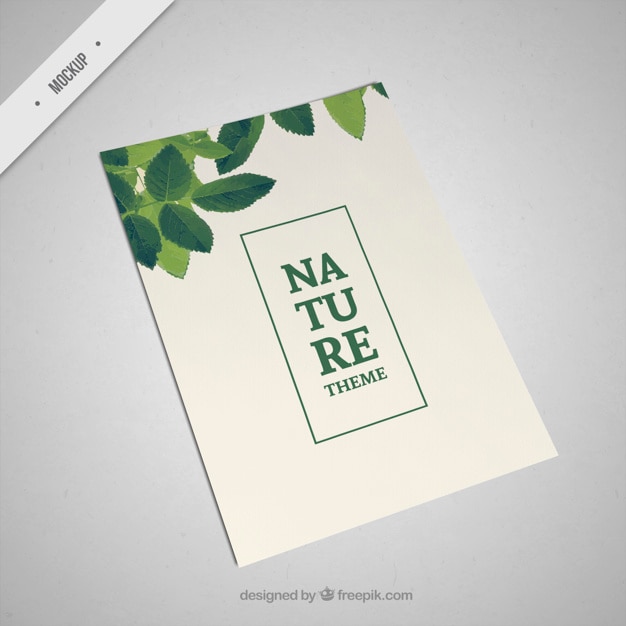 Modelo de folleto de naturaleza | Archivo PSD Gratis