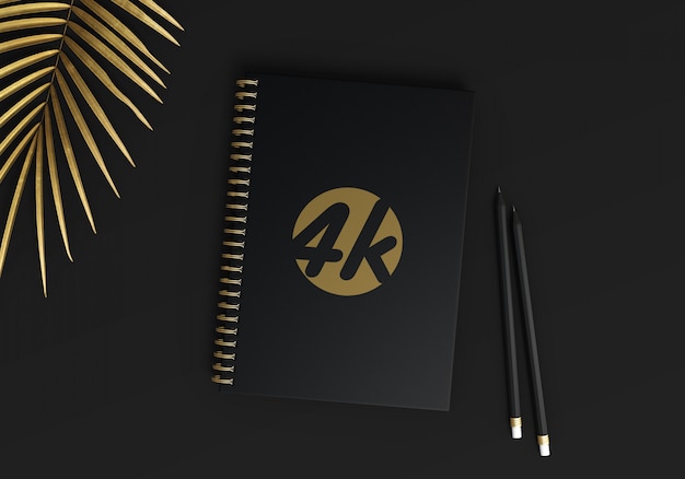 Download Notebook a spirale a5 mockup | PSD Premium