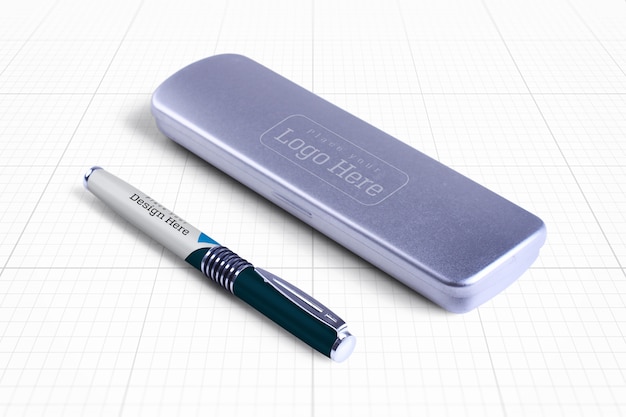 Download Pen box mockup | Premium PSD Bestanden