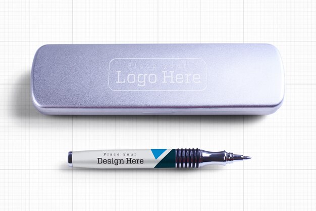 Download Pen box mockup | Premium PSD Bestanden