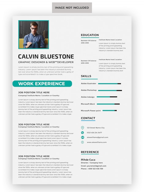 Plantilla de cv profesional | Archivo PSD Premium