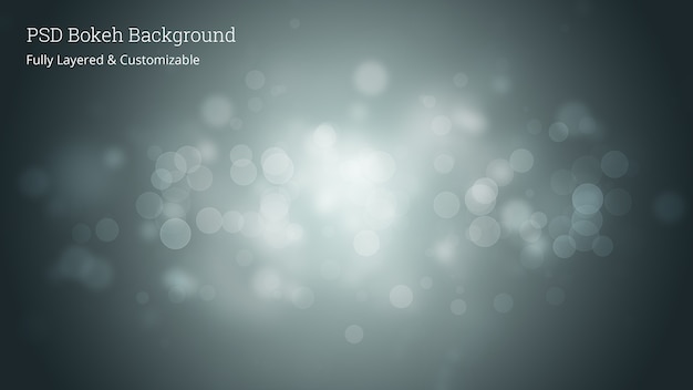 Sfondo di bokeh modificabile psd Psd Premium
