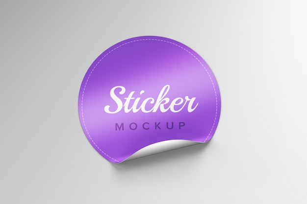 Sticker mockup | Premium PSD Bestanden