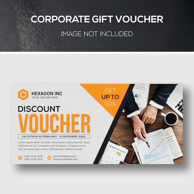 Voucher regalo aziendale Psd Premium