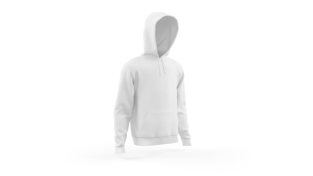 Download Witte hoodie mockup sjabloon geïsoleerd, vooraanzicht ...