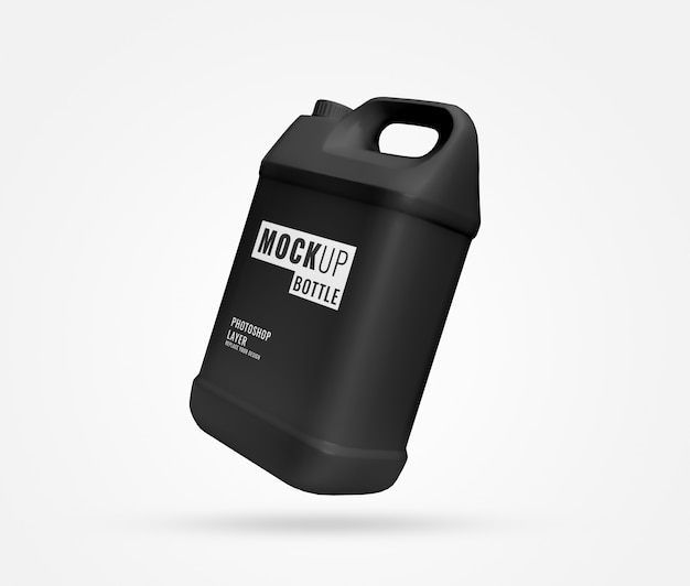 Download Zwarte fles gallon mockup | Premium PSD Bestanden