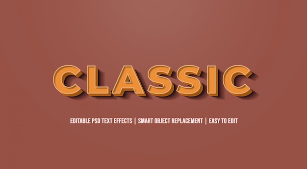 Classic - Old Vintage Text Effects | PSD Premium