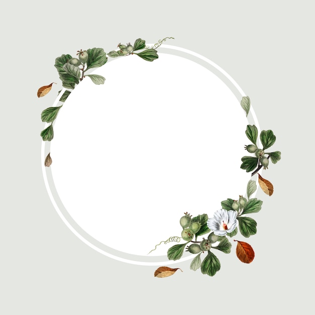 Conception de cadre floral Psd gratuit