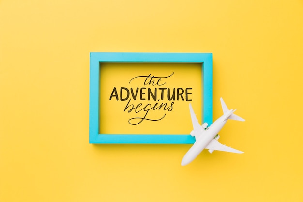 Devis de motivation pour le concept de voyage de vacances Psd gratuit