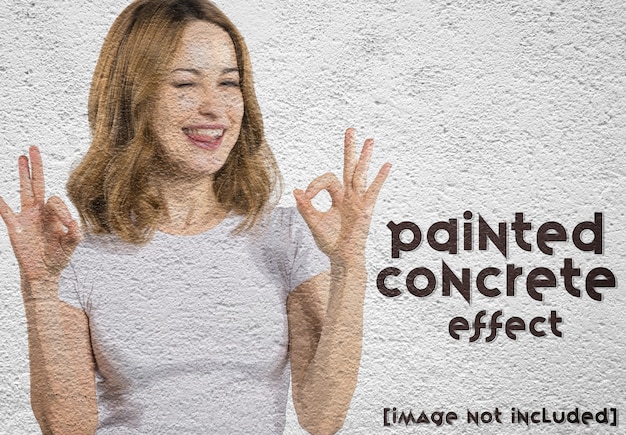  Effet  Photo  De Peinture  Sur Un Mur PSD Premium