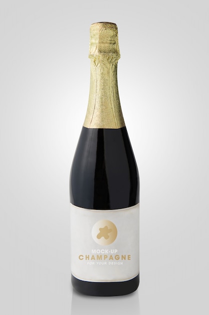 Download Maquette De Bouteille De Champagne | PSD Premium