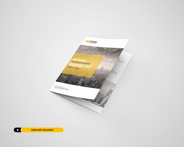 Maquette de brochure à deux volets a5 / a5 PSD Premium
