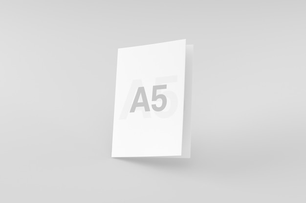 Maquette de brochure à deux volets a5 / a5 PSD Premium