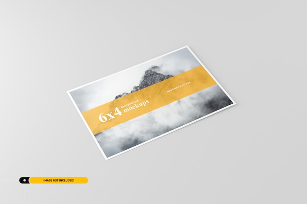 Maquette de carte postale PSD Premium