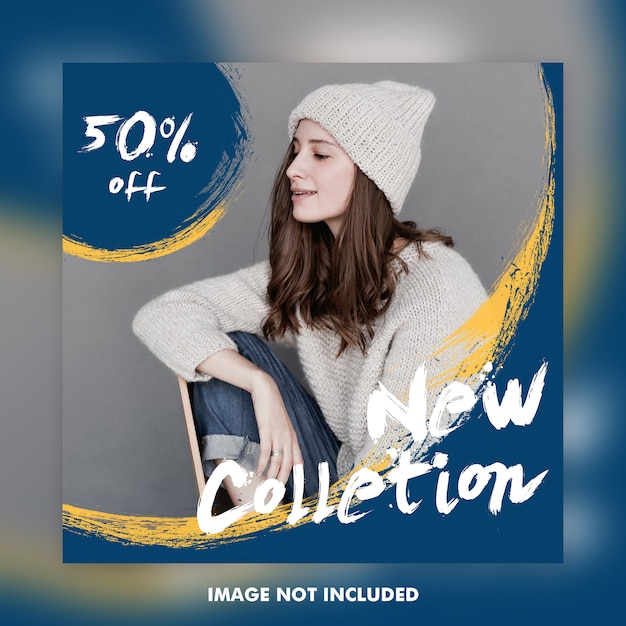 Mode instagram post annonces bannières PSD Premium