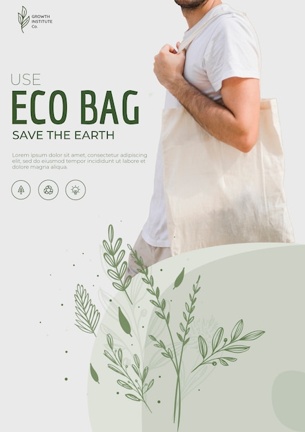 Modèle De Flyer Eco Recycler Pour L'environnement | PSD Gratuite