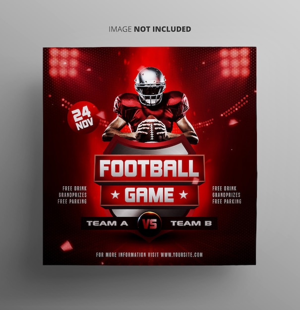 Modele De Flyer De Evenement Sportif De Football Psd Premium