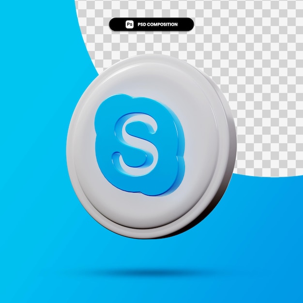 skype logo psd