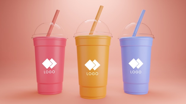 Download Smoothie Mockup Réaliste | PSD Premium