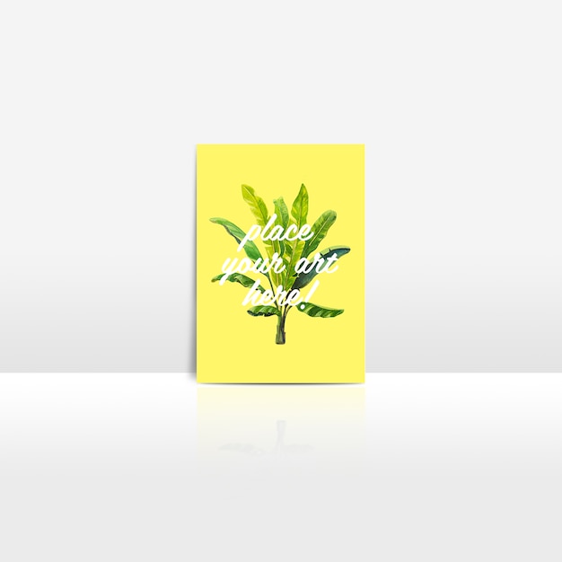 Download Cartão postal mock up design | PSD Grátis