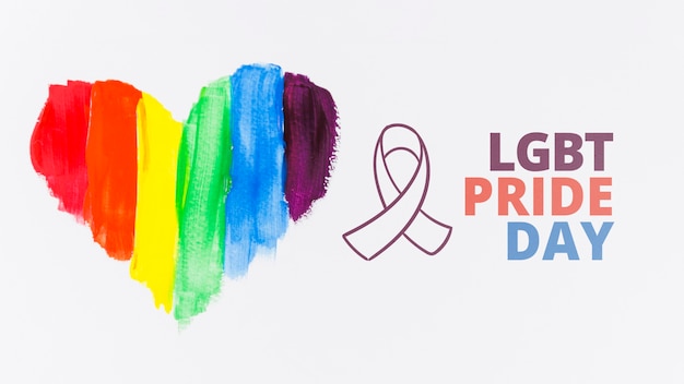 Copyspace mockup for lgbt dia do orgulho | PSD Grátis