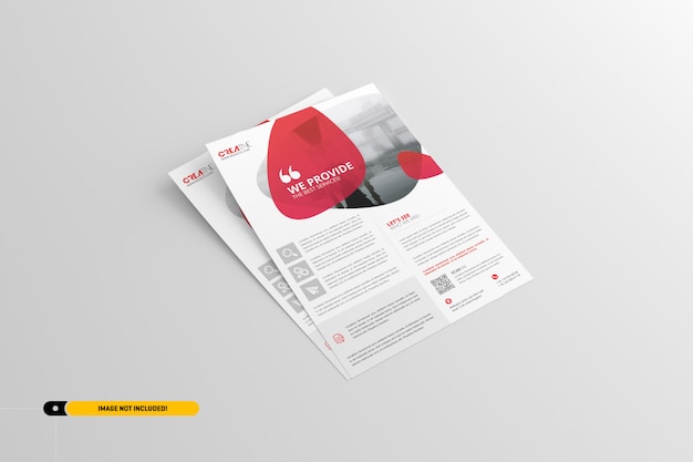 Maquete do flyer Psd Premium