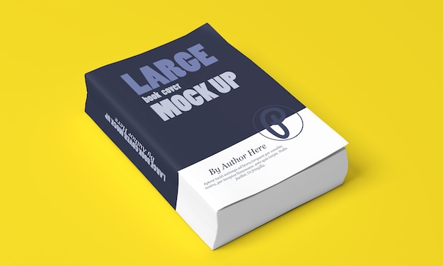 Download Mockups grandes da capa do livro de capa mole | PSD Premium