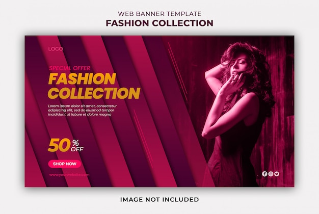 Modelo De Banner Da Web De Coleção De Moda Psd Premium 8974