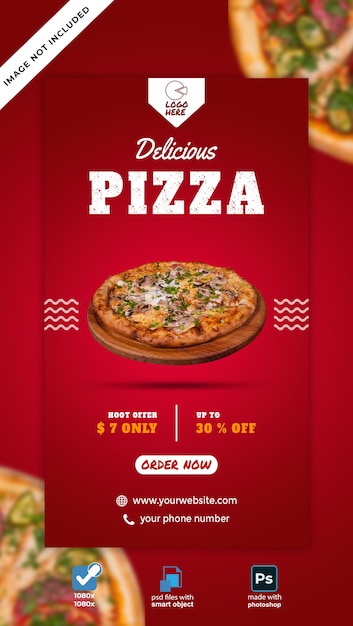 Pizza Restaurant Instagram Story | PSD Premium