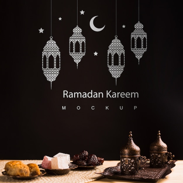 Ramadan ainda vida com copyspace Psd grátis
