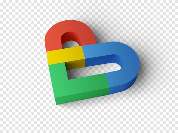 Renderiza O D Do Logotipo Do Google Fit Psd Premium