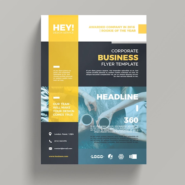 Modello di Flyer Business Psd Gratuite Modello di Flyer Business Psd Gratuite