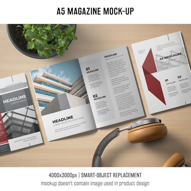 Download A5-Magazin-Modell mit Kopfhörern | Download der ...