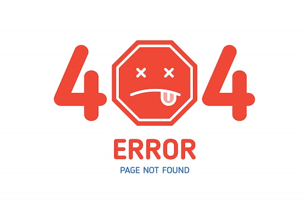 404 Page D'erreur Introuvable Modèle De Conception Pour Site Web Vecteur Premium