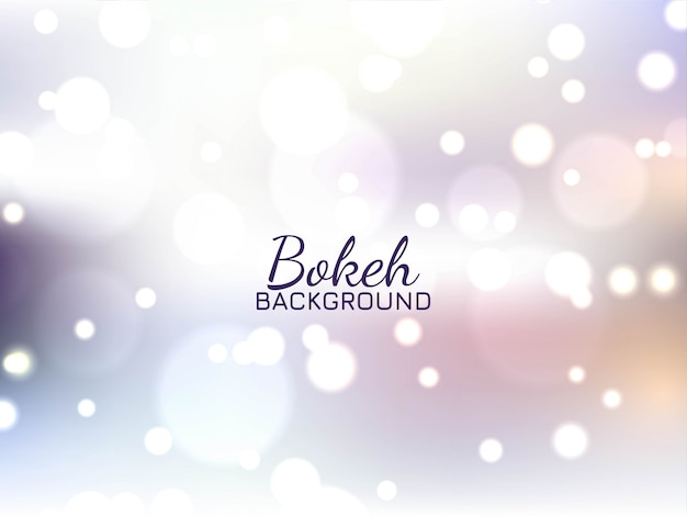 Abstrait Brillant Effet De Lumière Bokeh Vecteur gratuit