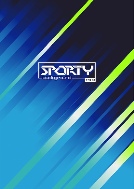 Abstrait sportif Vecteur Premium