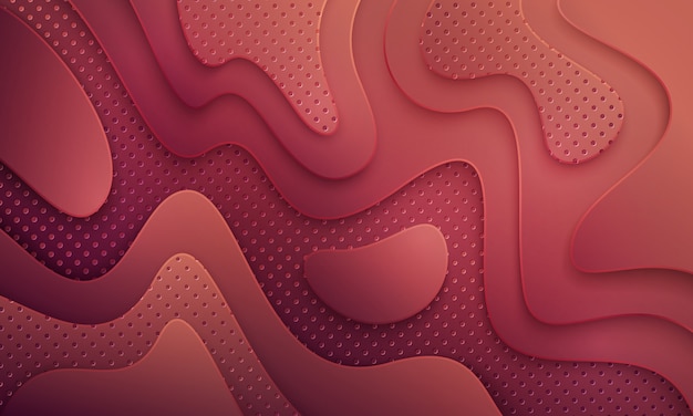 Abstrait texturé et ondulé avec une combinaison de points. Vecteur Premium