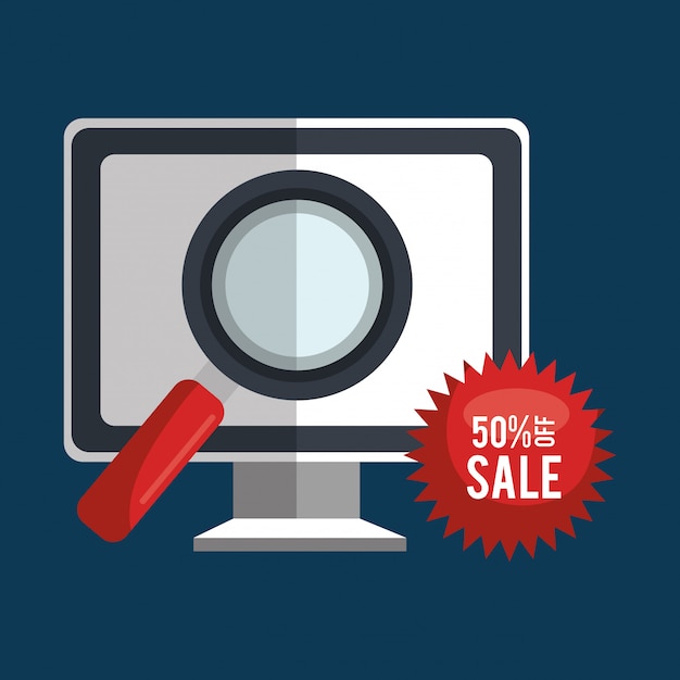 Achats en ligne Vecteur gratuit