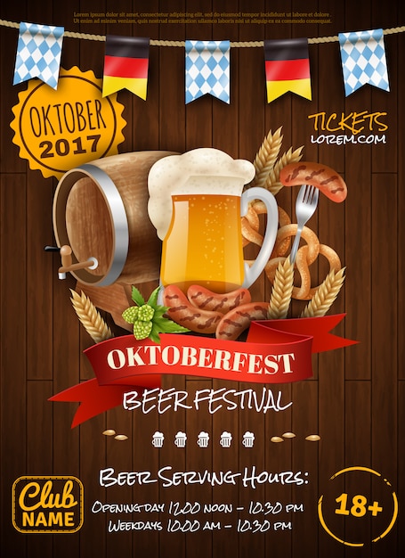 Affiche de fête d'oktoberfest | Télécharger des Vecteurs ...