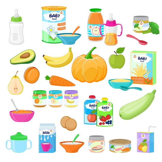 Alimentation Bebe Enfant Nutrition Saine Lait Jus Frais Avec Puree De Fruits Et Legumes Puree Pour