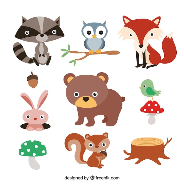 free clipart forest animals - photo #39