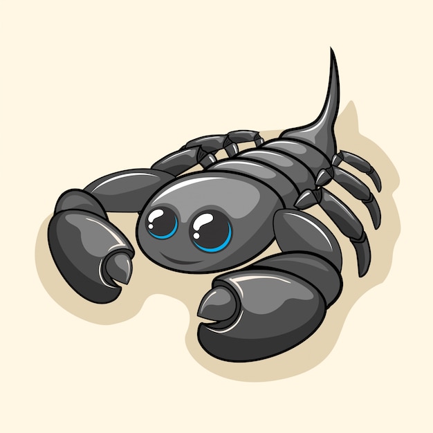 Animaux Mignons De Scorpion De Dessin Anime De Vinaigre Vecteur Premium