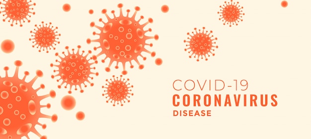 Bannière De La Maladie Du Coronavirus Covid-19 Avec Des ...