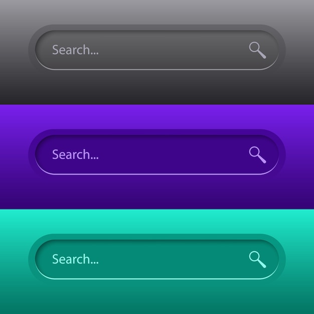 Modèle De Barre De Recherche Pour Le Site Web Navigation Recherche De