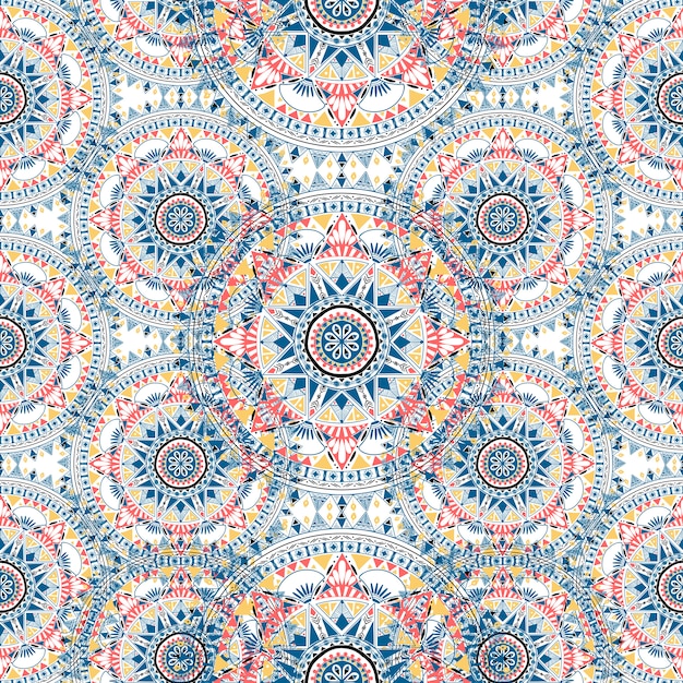Boho motif style graphique vectoriel Vecteur gratuit